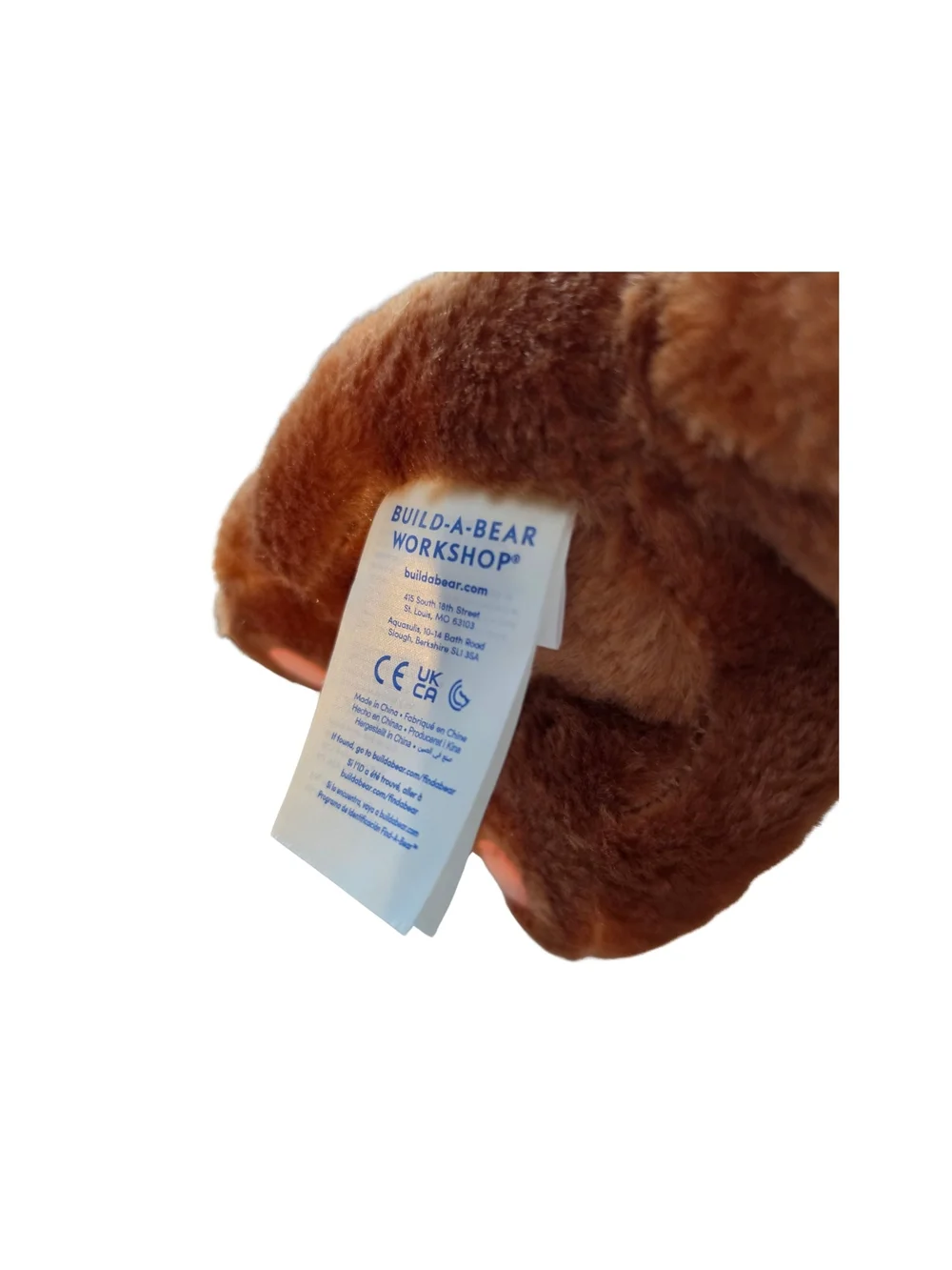 Build-A-Bear Eevee Plush -2016 Brown with Cream Collar